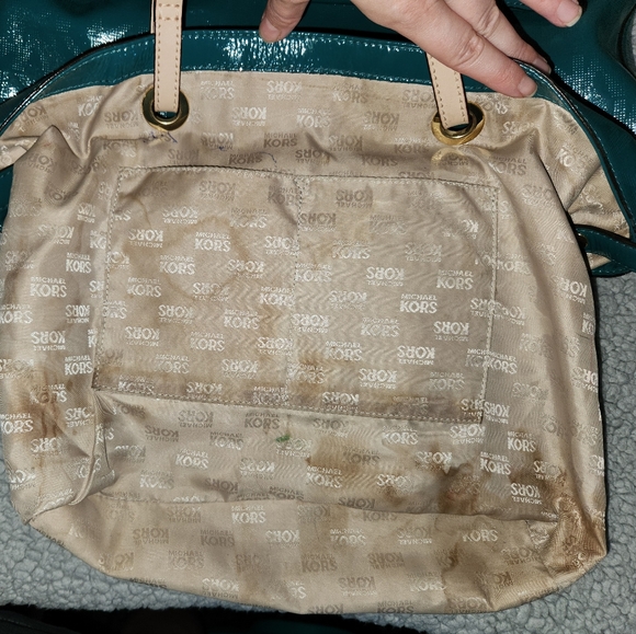 Michael Kors Teal Tote Bag - Picture 5 of 8